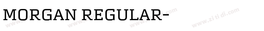 Morgan Regular字体转换